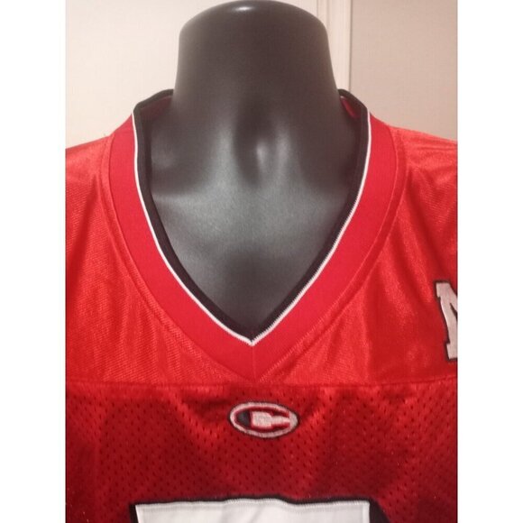 Vintage Nebraska #7 Cornhuskers Football Jersey Mens XL Stitched Red Colosseum - Picture 2 of 12